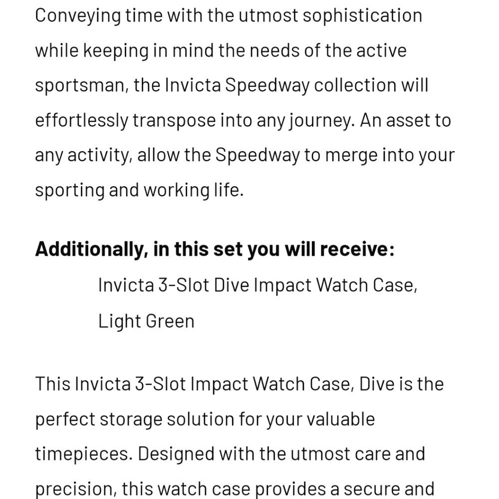 NIB INVICTA Speedway Watch in Black and Yellow & Green 3 Slot Case - Picture 14 of 16